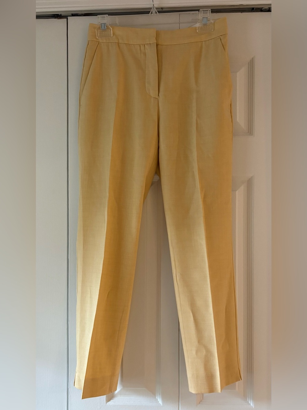 Women’s Zara Tailored Dress Pants in Pale Yellow